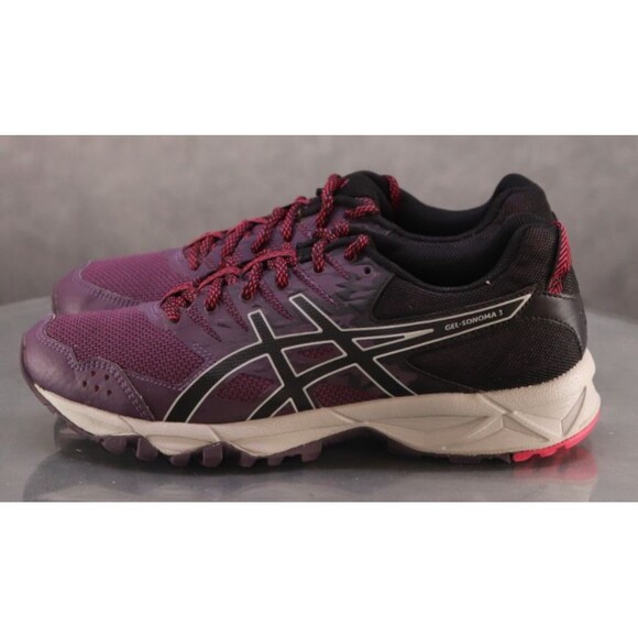 Asics Gel Sonoma 3  Women's Trail Running Shoes Size 7.5 Purple Black - Picture 2 of 11